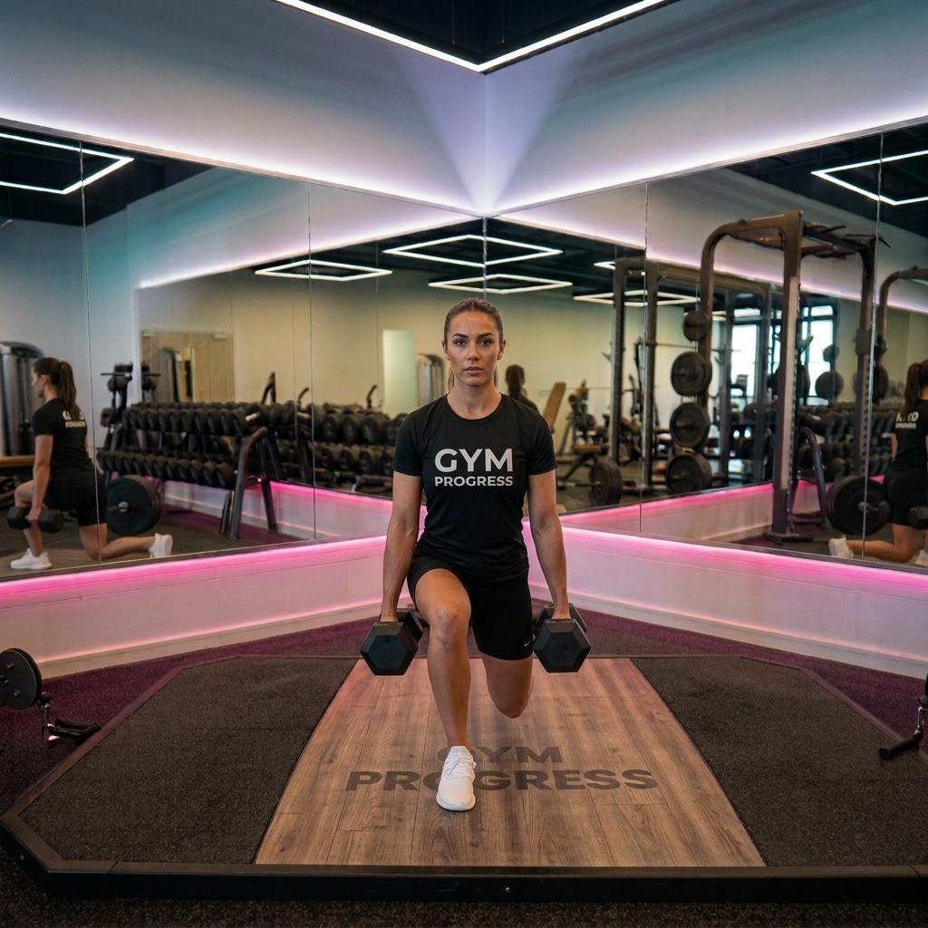  Lunges (Dumbbells)